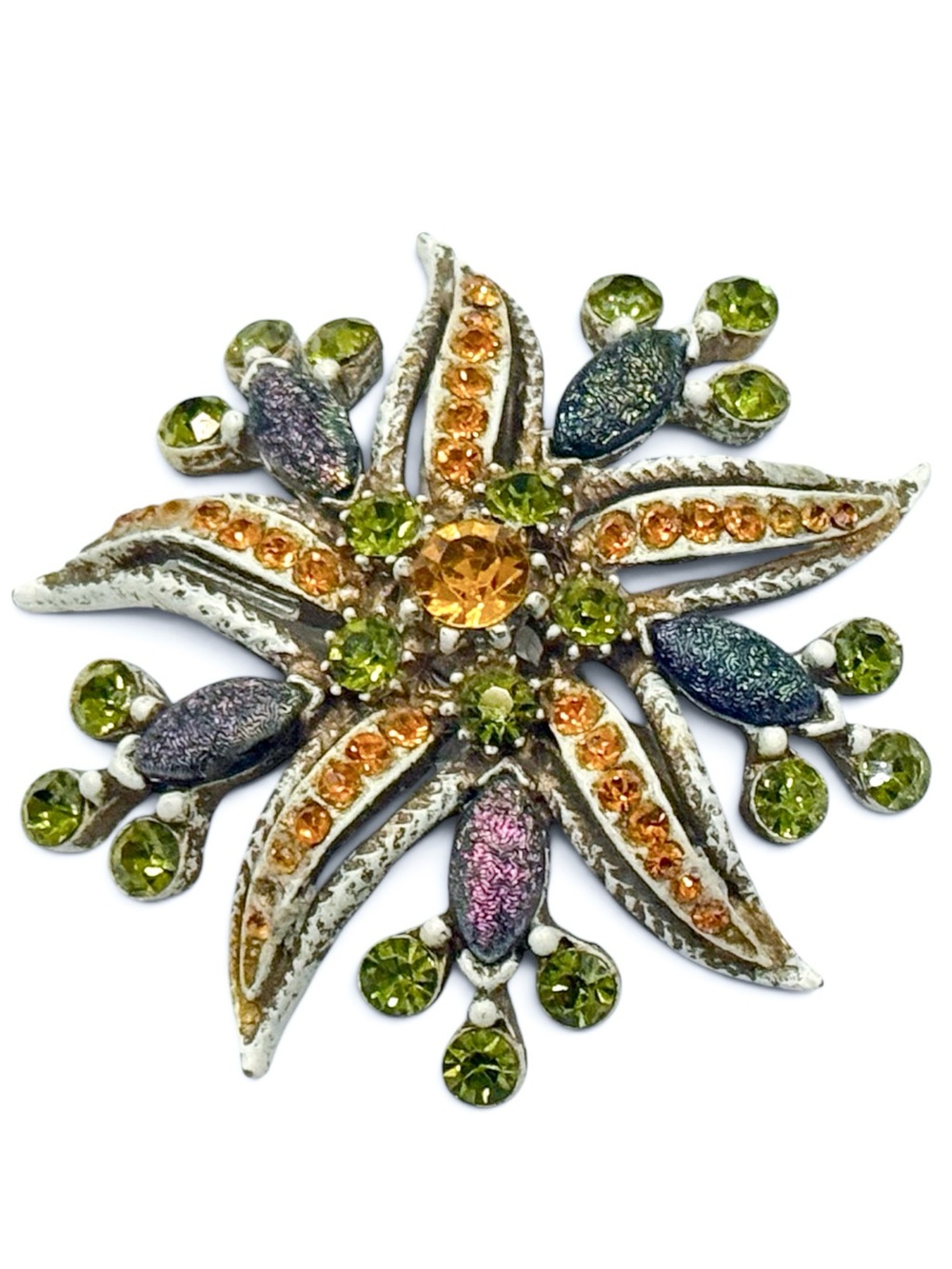 Vintage Florenza Rhinestone Starfish brooch